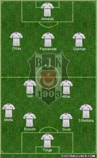 Besiktas JK Formation 2013