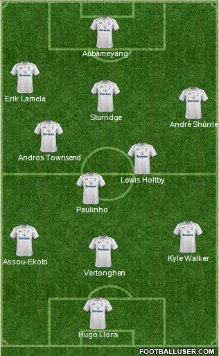 Tottenham Hotspur Formation 2013