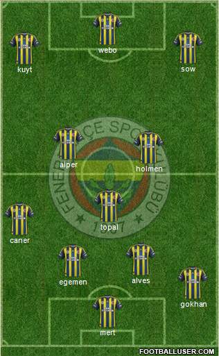 Fenerbahçe SK Formation 2013