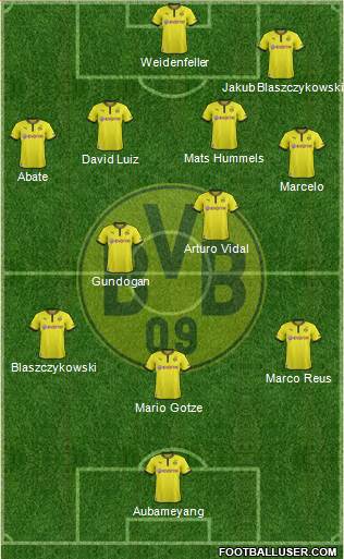 Borussia Dortmund Formation 2013