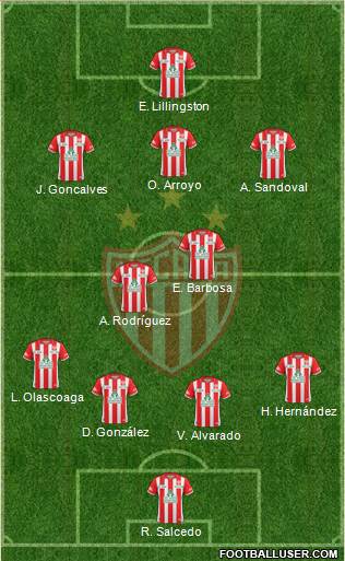 Club Deportivo Necaxa Formation 2013
