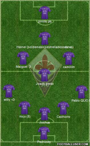 Fiorentina Formation 2013