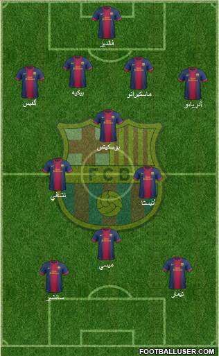F.C. Barcelona Formation 2013