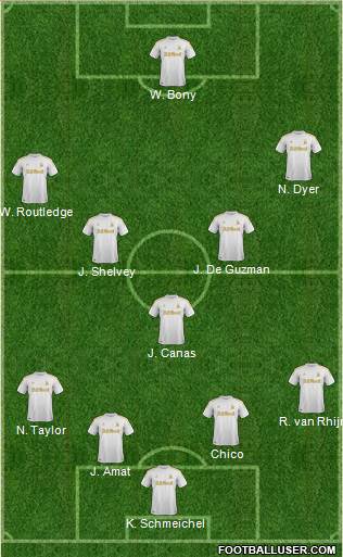 Swansea City Formation 2013