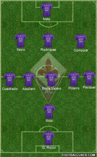 Fiorentina Formation 2013