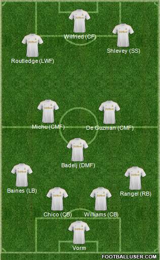Swansea City Formation 2013