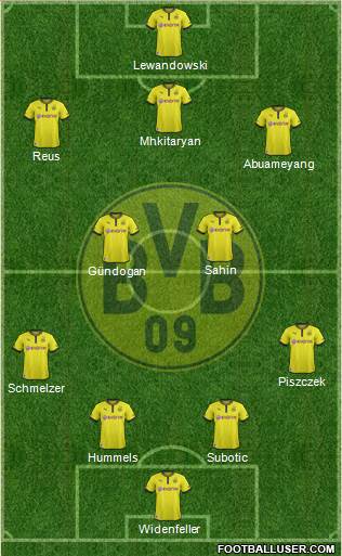 Borussia Dortmund Formation 2013