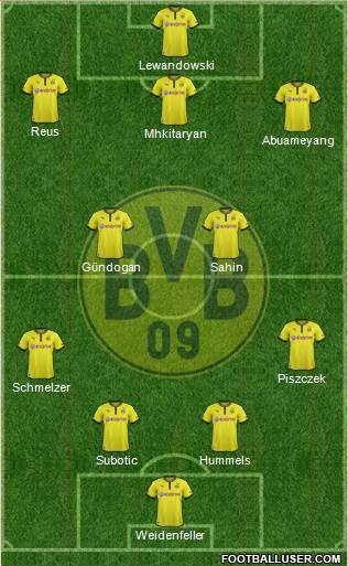 Borussia Dortmund Formation 2013