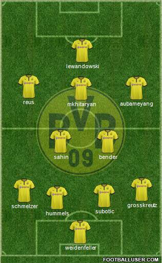 Borussia Dortmund Formation 2013