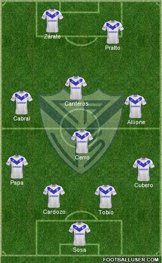 Vélez Sarsfield Formation 2013