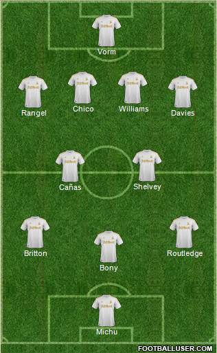 Swansea City Formation 2013