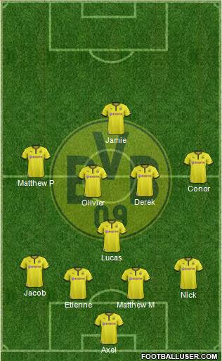 Borussia Dortmund Formation 2013