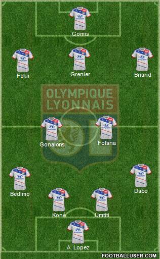 Olympique Lyonnais Formation 2013