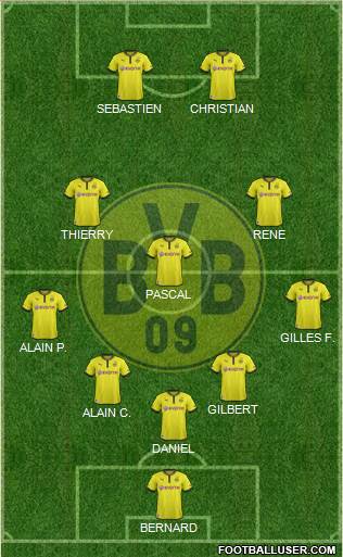 Borussia Dortmund Formation 2013