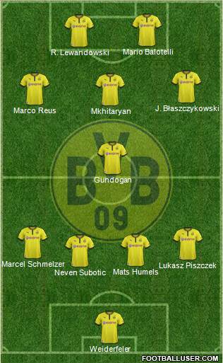 Borussia Dortmund Formation 2013