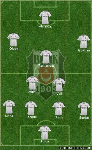 Besiktas JK Formation 2013