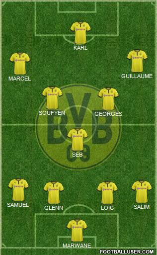 Borussia Dortmund Formation 2013