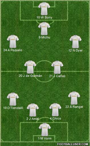 Swansea City Formation 2013