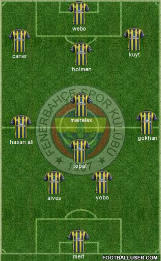 Fenerbahçe SK Formation 2013