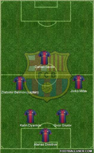 F.C. Barcelona Formation 2013