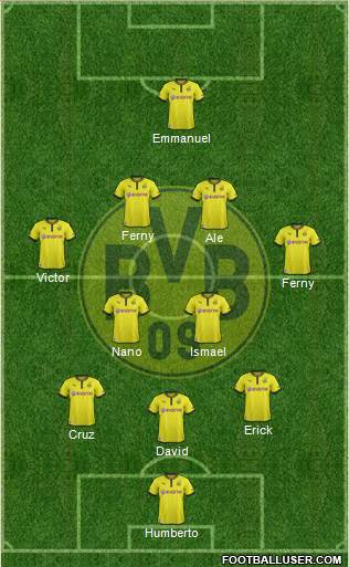Borussia Dortmund Formation 2013