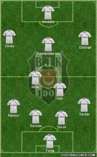 Besiktas JK Formation 2013