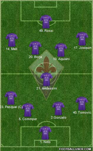 Fiorentina Formation 2013