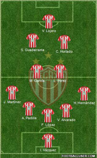 Club Deportivo Necaxa Formation 2013