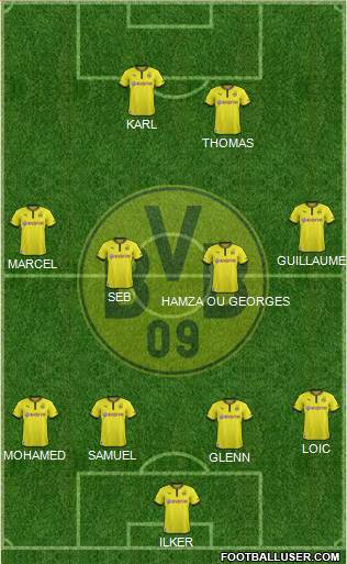 Borussia Dortmund Formation 2013