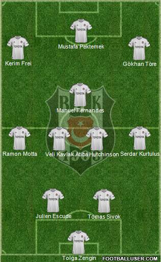 Besiktas JK Formation 2013