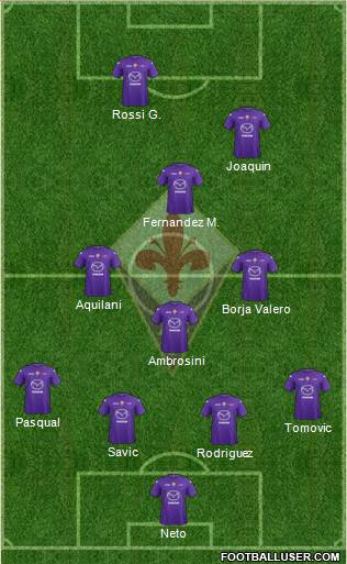 Fiorentina Formation 2013