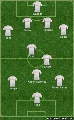 Swansea City Formation 2013
