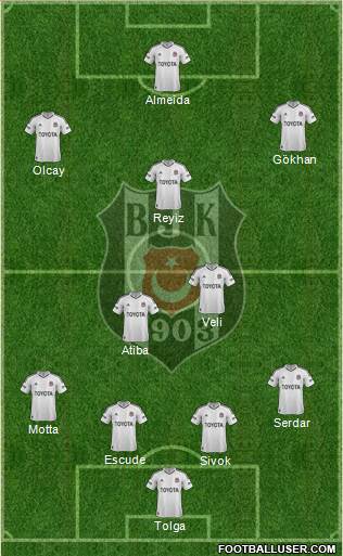 Besiktas JK Formation 2013
