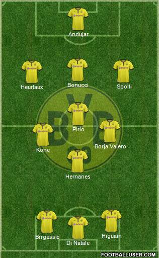 Borussia Dortmund Formation 2013
