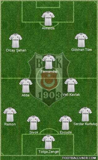 Besiktas JK Formation 2013