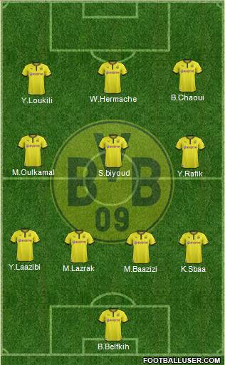 Borussia Dortmund Formation 2013