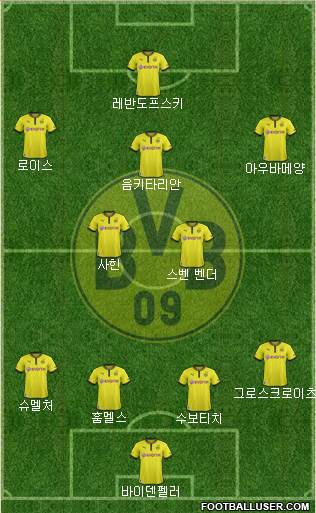 Borussia Dortmund Formation 2013
