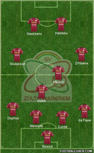 SV Zulte Waregem Formation 2013