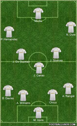 Swansea City Formation 2013