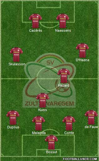 SV Zulte Waregem football formation