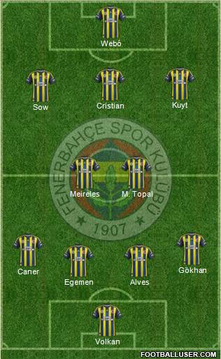 Fenerbahçe SK Formation 2013