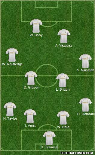 Swansea City Formation 2013