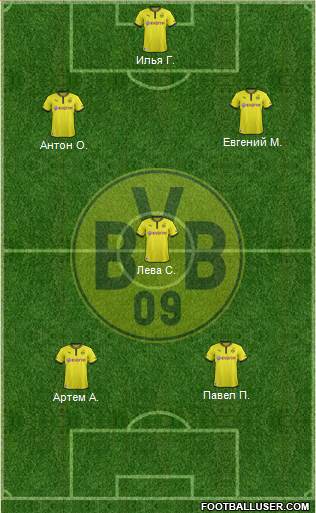 Borussia Dortmund Formation 2013