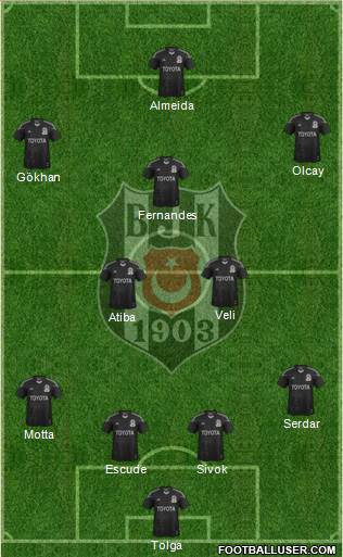Besiktas JK Formation 2013
