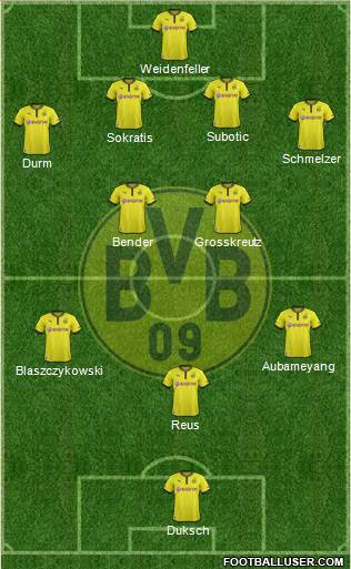 Borussia Dortmund Formation 2013