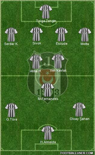 Besiktas JK Formation 2013