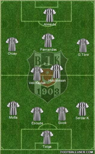 Besiktas JK Formation 2013