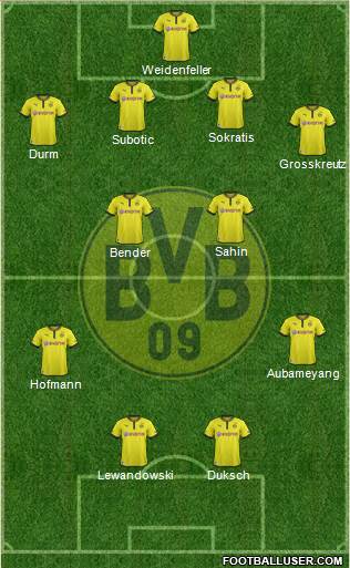 Borussia Dortmund Formation 2013
