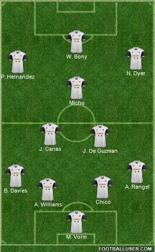 Swansea City Formation 2013