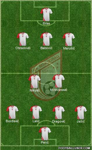 FK Vozdovac Beograd Formation 2013